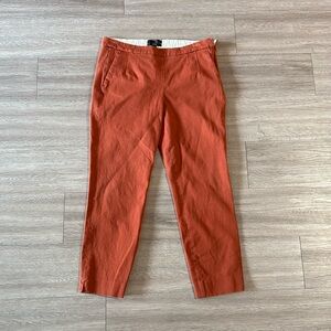 Jcrew women’s straight leg stretch dress pants burnt orange size 6